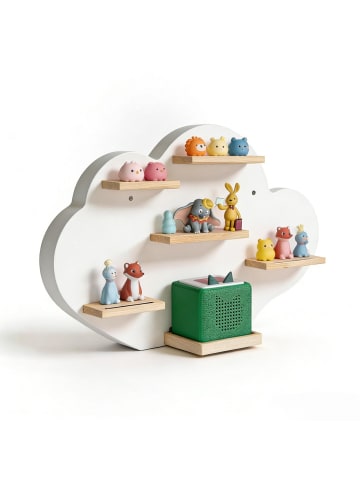 relaxdays Toniebox Regal "Wolke" in Weiß - (B)61 x (H)40 x (T)17 cm