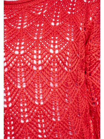 Swirly Damen Pullover in Rot