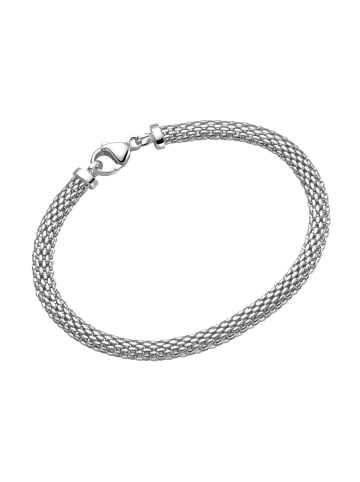 Smart Jewel Armband In Mesh Optik Und Zirkonia in Silber