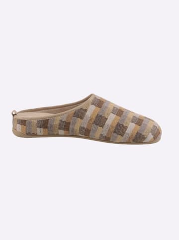 WITT WEIDEN Pantoffel in camel-kariert