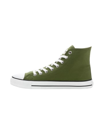 ethletic Canvas Sneaker White Cap Hi Cut in camping green just white