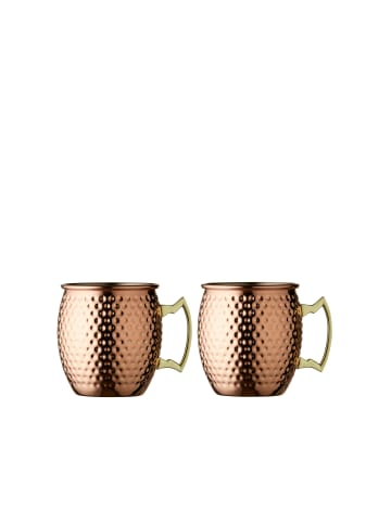 Lyngby Glas Moscow Mule-Krug in Kupfer