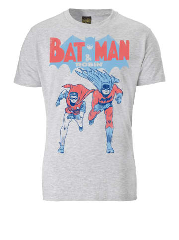 Logoshirt T-Shirt BATMAN AND ROBIN in grau meliert