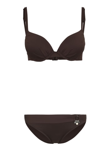 S. Oliver Push-Up-Bikini in braun