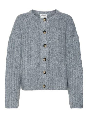 Vero Moda Strickjacke in Medium Grey Melange