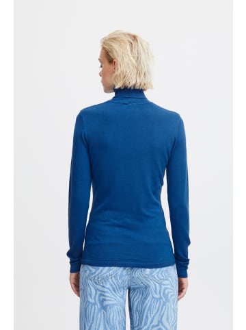 ICHI Rollkragenpullover in blau