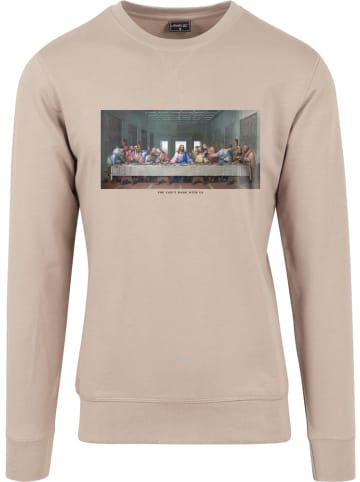 Mister Tee Pullover "Can't Hang With Us Crewneck" in Beige