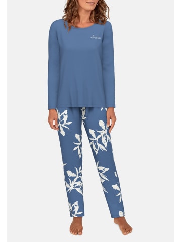 Tom Tailor Pyjama Breda in blau-mittel-Allover