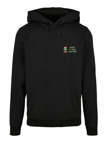 F4NT4STIC Basic Hoodie Merry Christmas in schwarz