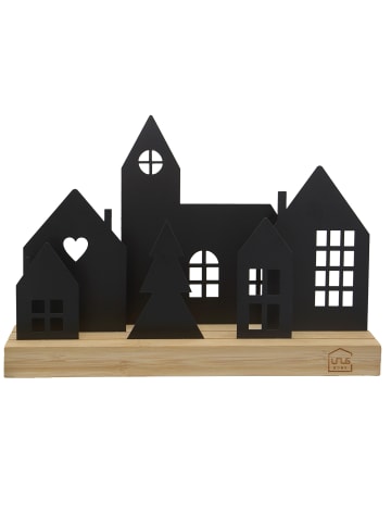 UNUS Aufsteller Häuser Stadt in Schwarz