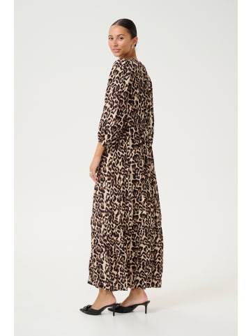 Kaffe Kleid KApedra Tight fit in Naturel Leopard Print