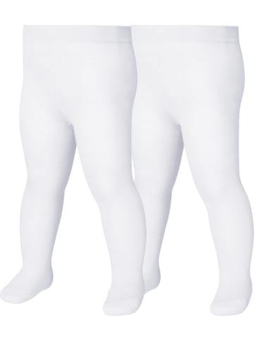 Playshoes Strumpfhose "Thermo-Strumpfhose uni Doppelpack" in Weiß
