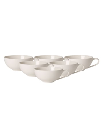 Villeroy & Boch 6er Set Teetassen For Me 110 ml in weiß