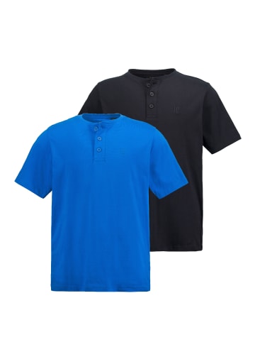 JP1880 Kurzarm T-Shirt in clematisblau