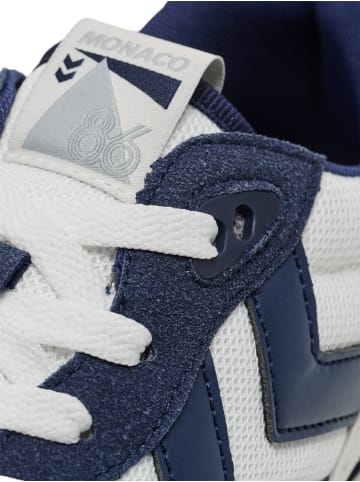 Hummel Schnürsenkel Sneaker Monaco 86 Erwachsene in WHITE/NAVY