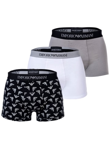 Emporio Armani Boxershort 3er Pack in Weiß/Schwarz/Grau