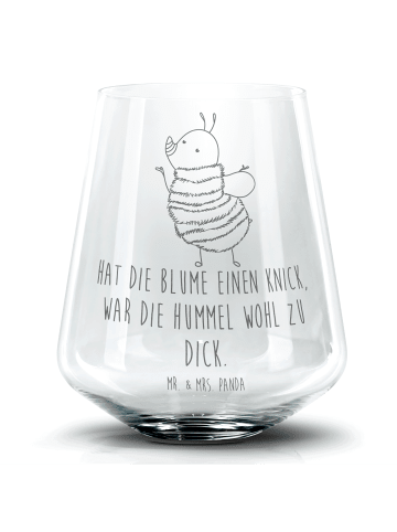 Mr. & Mrs. Panda Blümchentail Glas Hummel flauschig mit Spruch in Transparent