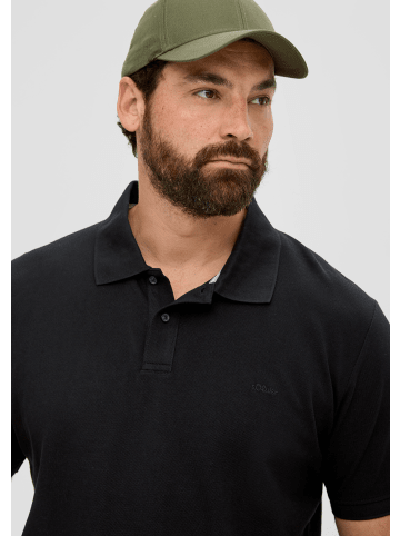 s.Oliver Polo-Shirt kurzarm in Schwarz