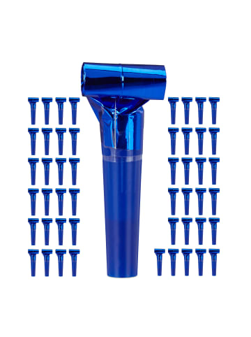 relaxdays 150x Partytröten in Blau