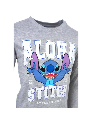Lilo & Stitch Langarmshirt Disney Lilo & Stitch in Grau
