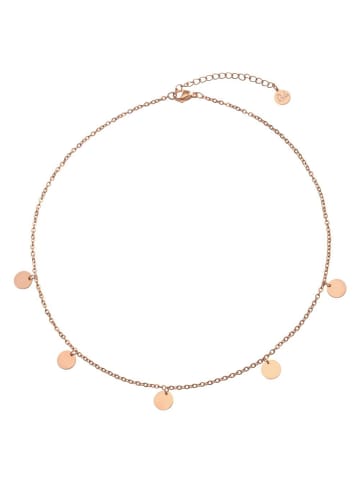 Steel_Art Halskette Damen Kreise rose goldfarben in rosegoldfarben