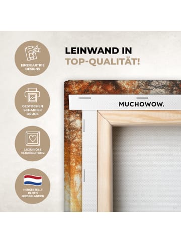 MuchoWow Leinwand bilder Waldweg (BxH)