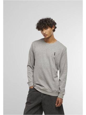 Mister Tee Pullover "King Sign Emb Light Crew Sweatshirt" in Grau