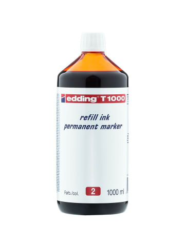 edding Nachfülltinte edding T 1000 für edding Permanentmarker 1000ml rot