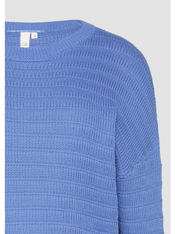QS Strickpullover langarm in Blau