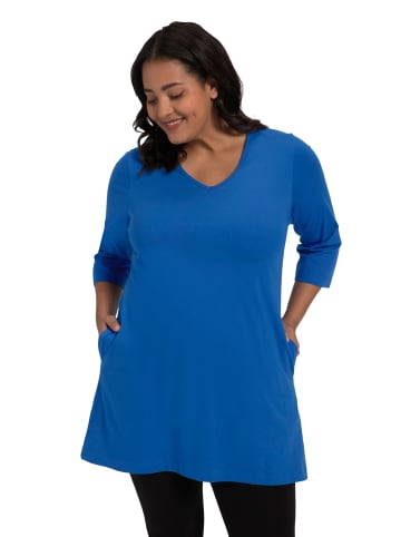 Ulla Popken Longshirt in mittelblau