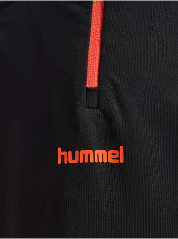 Hummel Halbreißverschluss Sweatshirt Daumenlöcher Hmlblaze Multisport Kinder in BLACK/ORANGE