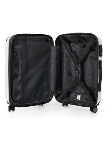 Hauptstadtkoffer Spree - Koffer Flugzeug Trolley Handgepäck Hartschale TSA 42L in Weiß