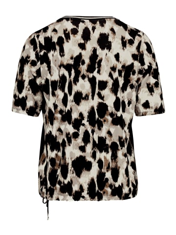 Betty Barclay Casual-Shirt mit Gummizug in Beige/Schwarz