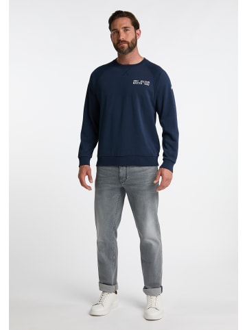DreiMaster Maritim Herren Sweatshirt Mit Rundhals in Dunkelmarine