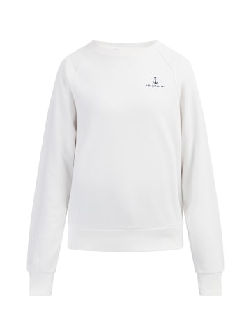 DreiMaster Maritim Sweatshirt Mit Rundhals in Weiss