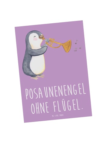 Mr. & Mrs. Panda Wanddeko Engel Posaune mit Spruch in Lavendeltraum