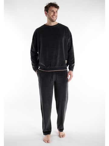 Tom Tailor X-Mas Pyjama Rhodos in schwarz-mittel-uni