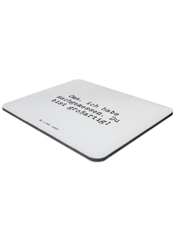 Mr. & Mrs. Panda Mousepad Oma, ich habe nachgemessen.... mit Spruch in Aquarellblau