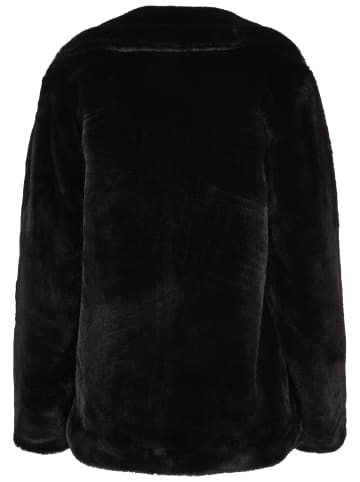 Urban Classics Urban Classics Damen Ladies Lapel Teddy Jacket in black