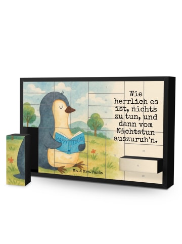 Mr. & Mrs. Panda Befüllbarer Adventskalender Pinguin Buch Design... in Weiß