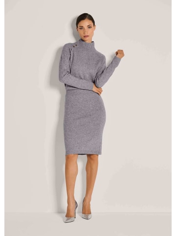 MADELEINE Eleganter Rock mit Kaschmir in graphit / silberfarben / melange