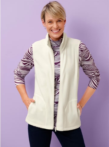 Sieh an! Fleeceweste in ecru