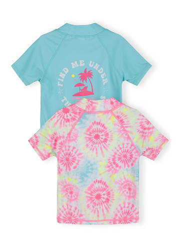 Minoti 2-er Pack Badeshirts 30SWIM175 in Blau