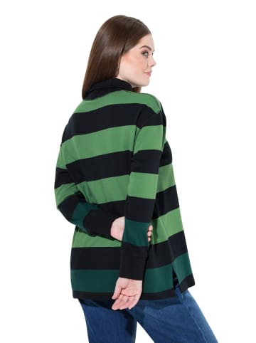 Ulla Popken Sweatshirt in moosgrün