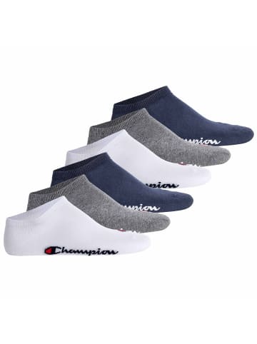 Champion Socken 6er Pack in Weiß/Grau/Blau