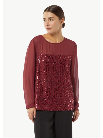 comma Bluse langarm in Rot