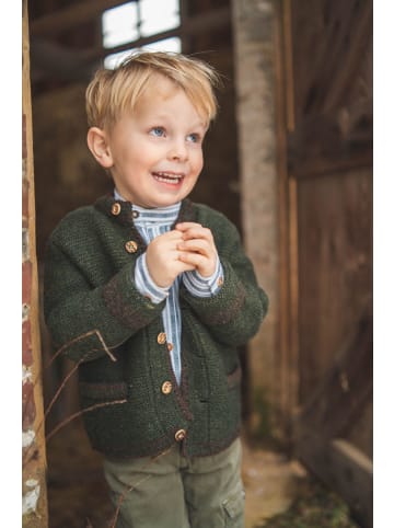 OS-Trachten Kinder Strickjacke Ruruba in oliv