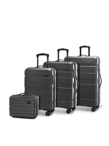Wittchen SUITCASE SET WITH A COSMETIC BAG in Dark grey