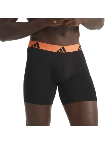 adidas Boxershort 3er Pack in Schwarz/Blau/Rot
