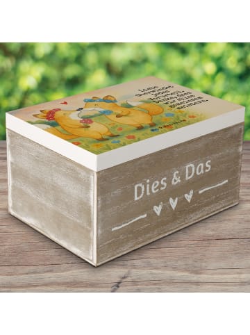 Mr. & Mrs. Panda Box Füchse Lesbian Pride Design mit Spruch in Weiß